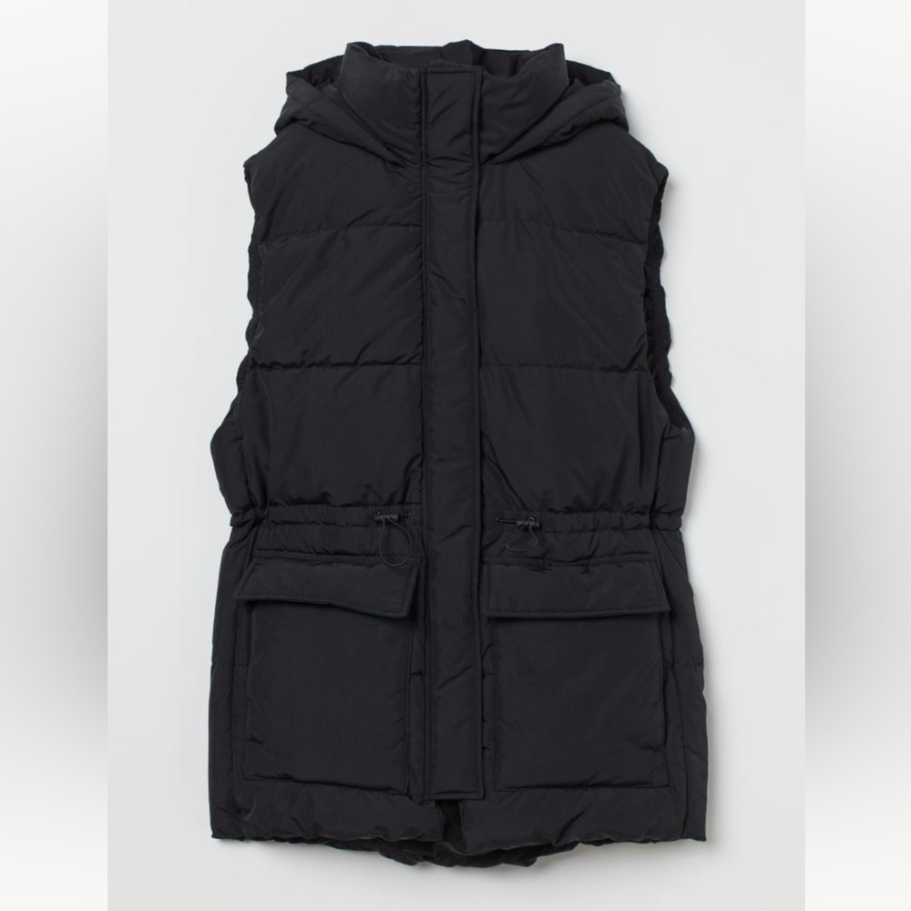 NWOT H&M Quilted Hooded Vest